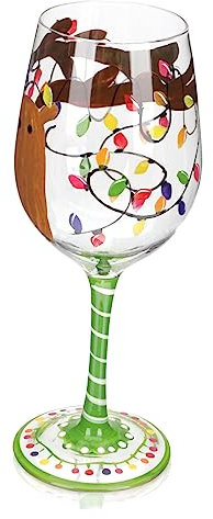 Cabilock 3 Eleganti Bicchieri Da Vino Natalizi Bicchieri Da Vino Decorativi Per La Casa E Le Feste