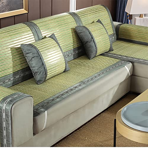 Kühlende Bambus-Matte, Stuhlkissen, rutschfest, universal, Couchbezug, Zuhause, Büro, Badezimmer, Küche, Wohnzimmer, 80 x 210 cm