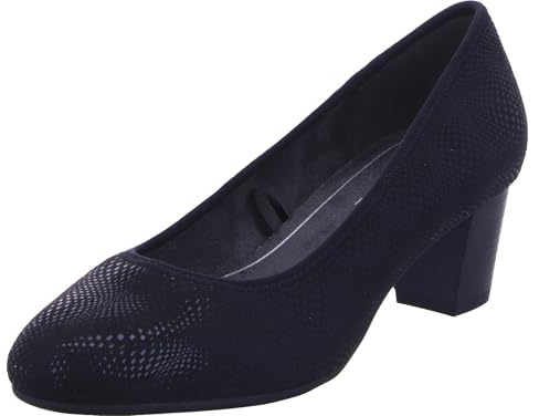 Jana dam blockklack veganska pumps, svart struktur, 36 EU, Svart struktur, 36 EU