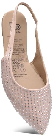 Rollasole D'Orsay Flats - SOHO - Scarpe basse pieghevoli da donna - Rosa eleganti ballerine pieghevoli per borsa, regali da donna., rosa, 36/37 EU