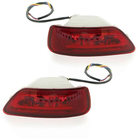 Auto Rot Nebelschlussleuchte Kit mit LED-Lampen Verkabelung Für Jeep Grand Cherokee WK2 ab 2011, Kompass und Dodge Journey