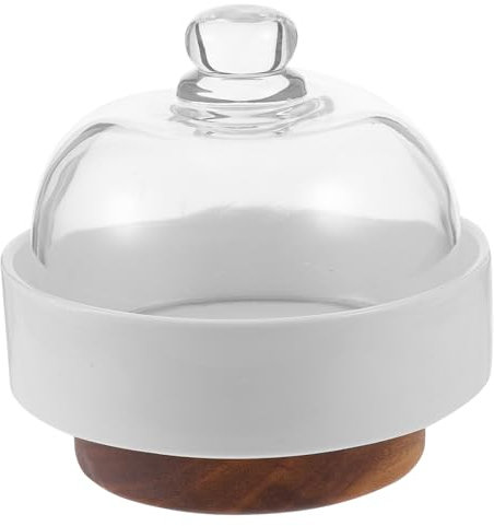 DKRAHRJJ Cake Stand with Dome Lid, Cake Server Stand Cake Plate Cake Serving Platter Dessert Display Holder for Festive Party Birthday Wedding