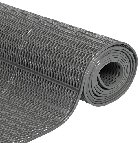 bimiti Drainage Antirutschmatte 300x90cm Bodenmatte 4mm Dicke Fußmatten | Drainagematte für Badezimmer, Küchenmatten Duschmatte Perforiert Hohlmatte Duschmatten für Schwimmbad, Dusche Zimmer, Flure