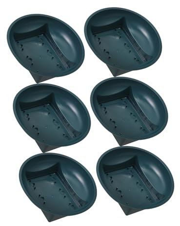 Levemolo Portafiori Commemorativi in per Cimitero Set 6 Ciotole per Contenitori per Composizioni Floreali Esterne e Interne Resistenti