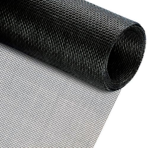 Moustiquaire Fenêtre, Rouleau Moustiquaire-250x120 cm - Toile Moustiquaire Fine Maille Noir - Protection Anti-Insectes pour Fenêtres, Portes et Balcons - Durable et Facile à Installer