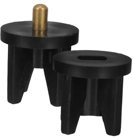 INOOMP 2 Pezzi Tappi Finali per Rullo Tende Oscuranti in Plastica Nera, Compatibilità e Resistente alle Intemperie, per Uso Interno e Ufficio