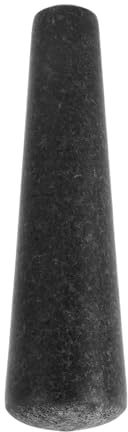 OSOLADY Heavy Stone Pestle Replacement - Unpolished Granite Grinder for Spice Garlic and Nut - Compact Grinding Pestle for Kitchen Mortar Use