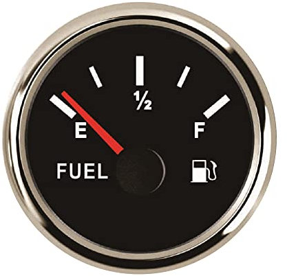 ELING Medidor Universal de nivel de combustible indicador de nivel de tanque de aceite de señal de 0-190ohm 2 (52mm) con retroiluminación de 9-32V para excavadora y Scooter