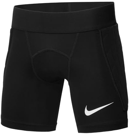 Nike, Padded Goalie, Pantalones Cortos De Portero, Negro/Negro/Blanco, M, Niño