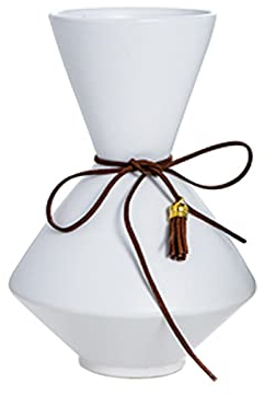 AJEYPMZ auf den Pflanzkopf moderner Blumentopf aus Keramik, Aufbewahrung von im Innenbereich und Dekoration von und Pflanzen zuHause,mit einem rutschfesten auf der ​Bodenvase,HWhite2,Size