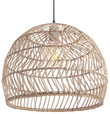 BUTLERS Lampenschirm ø 49x40 cm Rattan - CORBELLE - 1-flammig