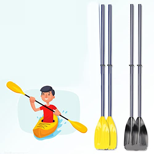 Tbest 1 Paar PVC-Kajakpaddel, Schwimmende Kajakpaddel aus Hochfestem PVC, Abnehmbares, Leichtes Kanupaddel Zum Rudern