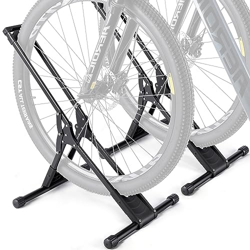CXWXC Fahrrad Ständer für 20'' - 29'' Zoll und 730C MTB, Rennräder Faltbar Fahrradständer Boden Indoor Garage Lagerung im Freien (S101) (2, M)