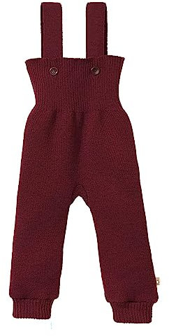 Disana Strick-TRÄGERHOSE Neugeborene & Kleinkind – 100% Bio-Merino – atmungsaktiv, warm Unisex Gr. 50 – 104 - nachhaltig & fair – mit hohem Bund - Made in Germany | Cassis Gr. 50-56