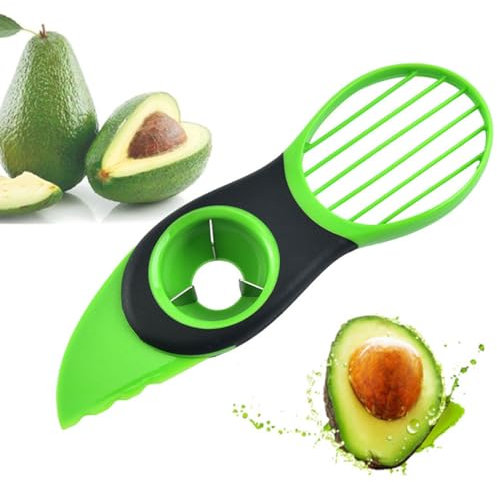 BZKSER rebanador de Frutas - 1pcs Cortador de Aguacate, Herramienta para Aguacate, ayudante de Cocina, pelador de Aguacate,Cortador de Verduras,rebanador de Aguacate, Utensilios de Cocina