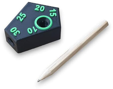 Scribe offset marking tool 10, 15, 20, 25, 30 mm increments ideal for builders, joiners carpenters shop fitters DIY Black/Green