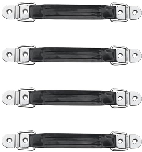 DDHOMIN 4 PCS Black Plastic Pull Handles for Luggage Trunk Suitcase