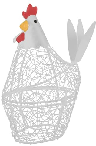 ABOOFAN Huevera De Gallina De Malla Metálica Ideal Para El Hogar y El Restaurante