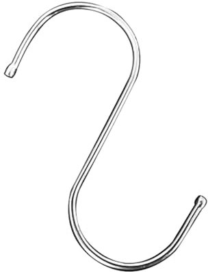 Monozoz Crochets en S en acier inoxydable, crochets en S en métal, crochets ménagers polyvalents en forme de S - Crochets portables suspendus à la mode pour sacs, ustensiles de cuisine