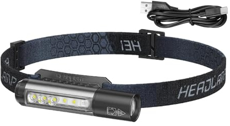 Lampada frontale super luminosa - Lampada frontale con sensore di movimento impermeabile, Lampada frontale luminosa ad alto lume | Lampada frontale a fascio largo LED con sensore di movimento per adul