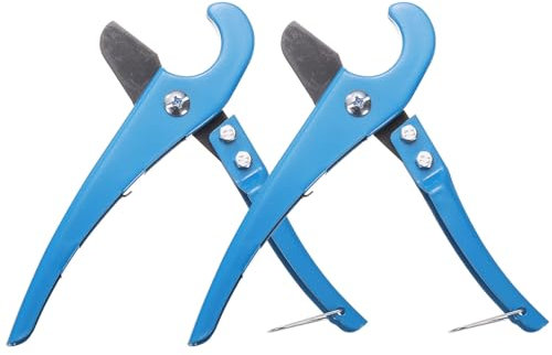 QUARKZMAN 2pcs Cortatubos para Riego Cortador PVC Herramienta para Cortar Tubos Plásticos Tijeras para Tubos Goma para Cortar PEX PP 1-1/4