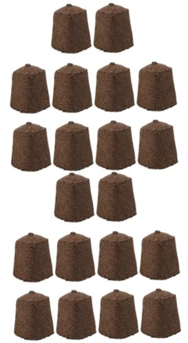 Kisangel 2 Juegos Bloque De Vivero Estator Bloque De Plántulas Tierra Para Macetas Plantas De Interior Bloque De Nutrientes De Flores Hidropónico Brown Bloque De Matriz De Turba 10 Uds * 2