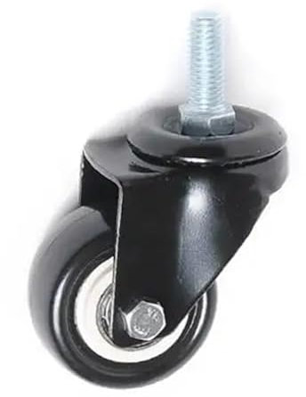 4 Teile/los 2 Zoll Diamant schwenkrad/größe M8/M10/M12 schwarz möbelrolle mit Bremse und doppellagerhülse