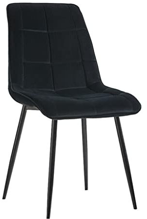 Exquisite, einzigartige Esszimmerstühle, Akzent-Bürostuhl aus Samtstoff, Freizeit-Küchenstühle, Schalenstühle mit gepolsterter Sitzfläche und Metallbeinen für Esszimmer, Wohnzimmer, Lounge, Rezeption,