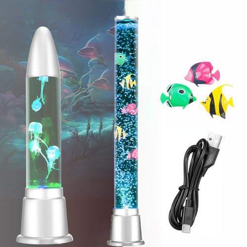 HFDJRWK Lámpara de Lava de Pie con Forma de Tubo de Burbujas Led y 7 Colores Cambiantes, Ideal for Acuario, Decoración de Habitación, Regalo for Niños y Adultos.(29.13in)