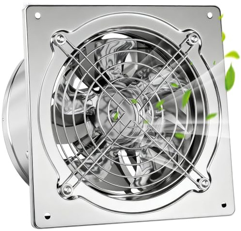 150 mm frånluftsfläkt 600 m³/h, badrumsfläkt med backventil, rökutsugning, väggfläkt frånluft, tyst drift, skydd mot fukt, förbättrad luftkvalitet, perfekt för verkstadslager, vind