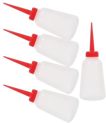 Hemobllo Lot de 5 Flacons Distributeurs D’Huile pour Machines à Coudre 250 ML en Plastique Long Bec Verseur Ergonomique – Huilier Précis pour Couture Broderie et Entretien D’Outils