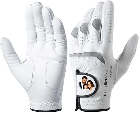 LH-SP Guanto da golf personalizzato per uomo, donna, giovani, mano sinistra, pelle di pecora indonesiana, traspirante, ad alta presa, testo del logo personalizzato (16)