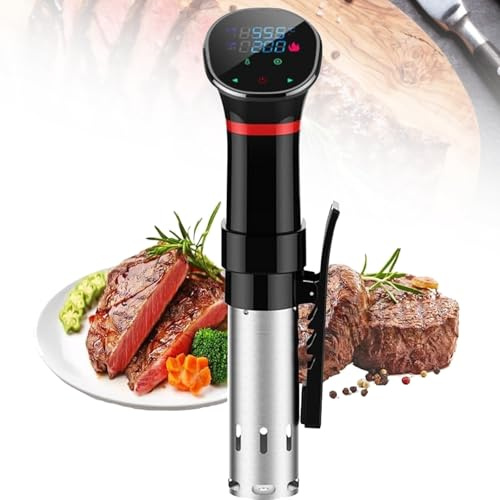 Cocedor Sous Vide 1100 W, circulador de inmersión de precisión con LED para control de temperatura (25 ℃~92,5 ℃) y temporizador, ciclo de agua 3D para hogar y restaurante.
