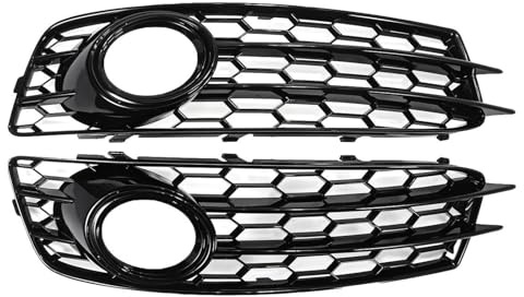 Stoßstangengrill Frontstoßstangen Kühlergrill Paar Für Audi A3 8P Für S-Line 2009–2012(With Black)