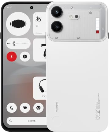 Nothing Phone (4b), Unlocked Android Smartphone, 50MP OIS Camera | 6.67 120Hz AMOLED Display, 5200mAh Battery, 33W Fast Charging, 8GB RAM + 128GB Storage, Dual SIM, Distinctive Glyph Bar