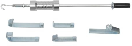 PurpleMinder Set di martello scorrevole ergonomico con 5 ganci, martello di trazione da 60 cm, per lastra di carrozzeria, 6,75 kg, strumento per smontare le ammaccature, per officine, garage