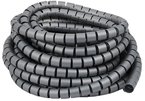 Aexit 20mm x 10m flexibler Spiralschlauch-Kabelwickel-Computer verwalten Kabel grau (2590695694d6c556bc8e51f9e214d011)
