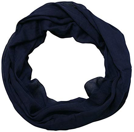 beybey Damen Loop Schal herrlich weich für die anspruchsvolle Dame, marine, ca. 150 cm x 40cm