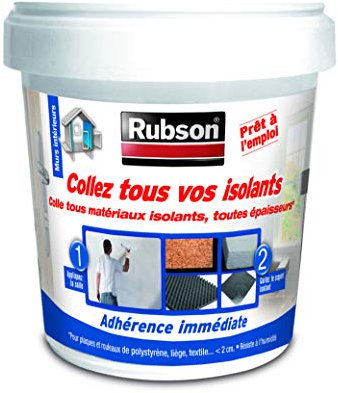 Rubson Collez Tous Vos Isolants, Adhérence immédiate, Multi-matériaux, Seau 925 g