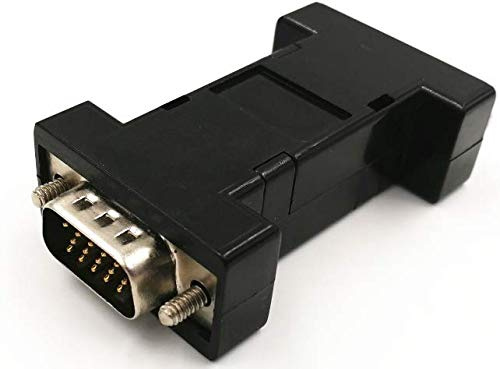Evanlak VGA-EDID-Emulator-Passthrough, (Monitor ohne Desktop-Neuanordnung) Display-Emulator Verwendung mit KVM-Switches/Video-Splittersand-Extendern -1920 x 1080 @ 60 Hz