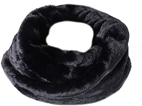 Asudaro Elegant Frauen Winter Schal Kunstpelz Wärm Schlauchschal Softer Rundschal Loop Nackenwärmer Infinity Schal
