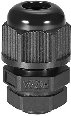 PG7 Kabelverschraubung, 4 Löcher, wasserdicht, IP68, Nylondichtung, verstellbar, Kontermutter für Draht mit Durchmesser 1,3-2,3 mm