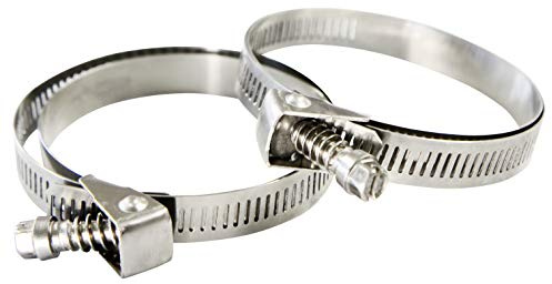 Screw Band Strap/Hose Clamp (100mm) Stainless Steel - Pack of 2