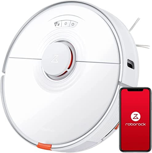 roborock S7 Saugroboter mit Wischfunktion,2500Pa Staubsauger Roboter,App Alexa Sprachsteuerung Roboterstaubsauger,Intelligenter für Hartböden,Tierhaare,Teppiche, Weiß