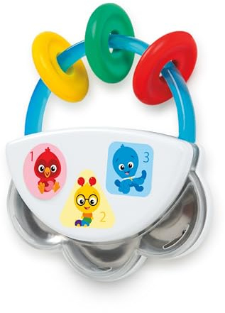 Baby Einstein, Tiny Tambourine Musical Toy & Rattle,