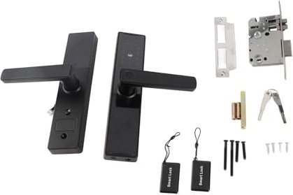Kavolet Fingerabdruck Türschloss, Tuya Smart Lock, Fingerabdruckschloss, Tastatur Türschloss mit Griff, Elektronisches Riegel-Türschloss, biometrisches Fingerabdruck-Schloss Kompatibel mit Tuya APP