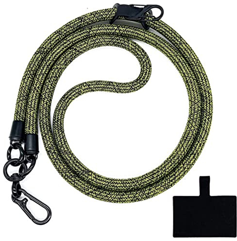 HIRANE Thick Rope Cell Phone Lanyard Spacer, Anti Theft Phone Strap, Adjustable Crossbody Phone Strap, Universal Crossbody Patch Phone Lanyards, for All Smartphone (23)