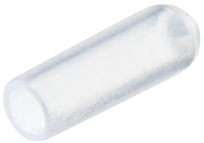 sourcing map 200pcs Rubber End Caps 4mm ID Vinyl PVC Round End Cap Cover Screw Thread Protectors Clear