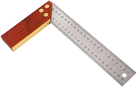 OSALADI -lineal Winkellineal Aus Holz Zimmermannslineal Ingenieurswinkellineal Rechtwinkliges Lineal Mit Doppelseitiger Für Holzbearbeitung