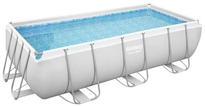 Concept USINE | Piscina tubolare esterna al suolo rettangolare Hawi | 6478 L | Pompa filtro a sabbia | Facile da montare | Resistente e anticorrosione | Rivestimento Tritech resistente perforazioni